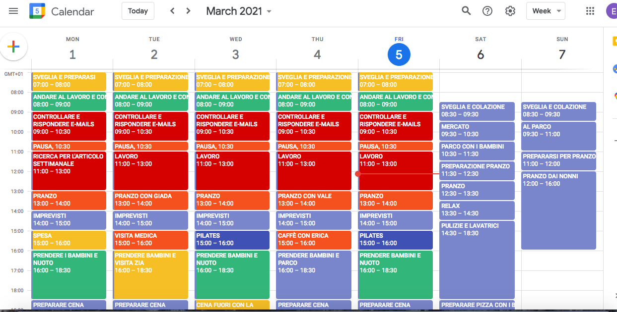 Il time blocking – Un aiuto a non procrastinare