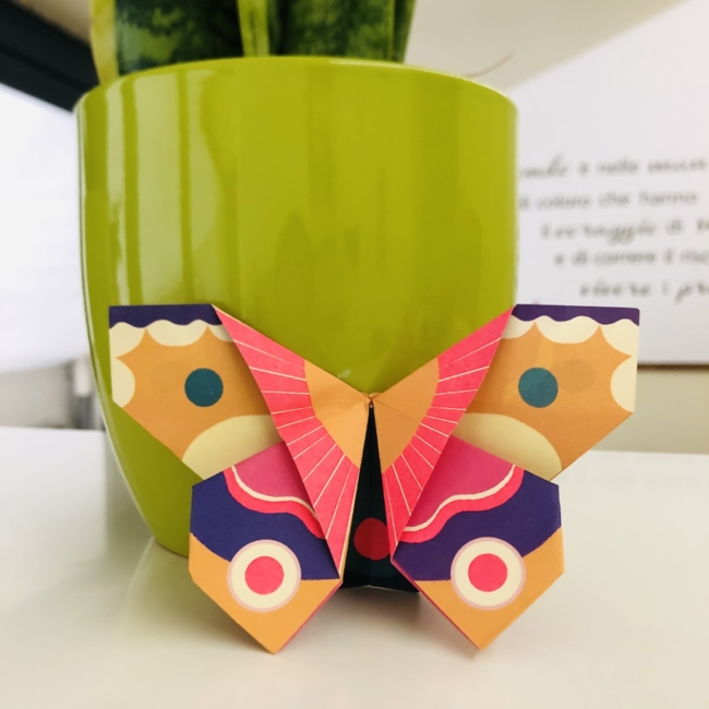 farfalla aranciona origami zoran hub